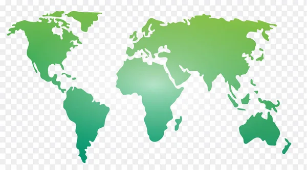 Plantilla Ilustrada Del Vector Del Mapa Mundial — Vector de stock
