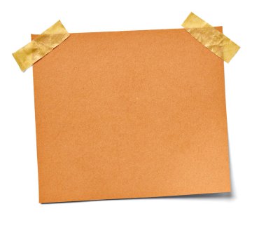 Beyaz arkaplan üzerine bir not kağıdını kapat