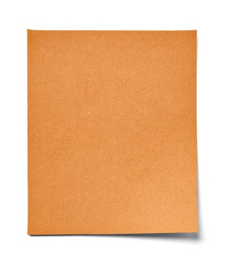 Beyaz arkaplan üzerine bir not kağıdını kapat