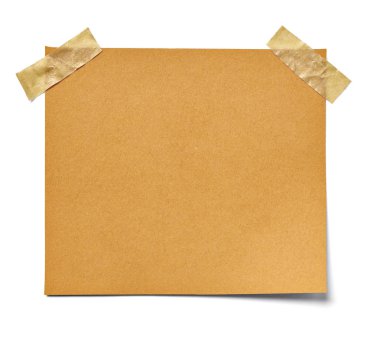 Beyaz arkaplan üzerine bir not kağıdını kapat