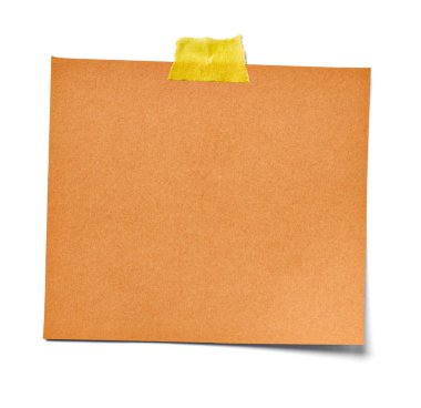 Beyaz arkaplan üzerine eski bir not kağıdını kapat