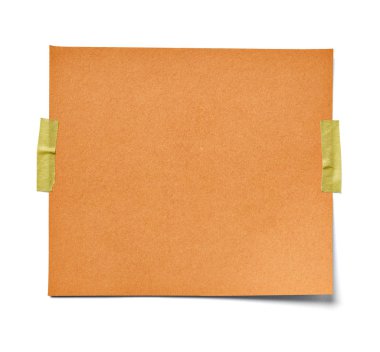 Beyaz arkaplan üzerine bir not kağıdını kapat