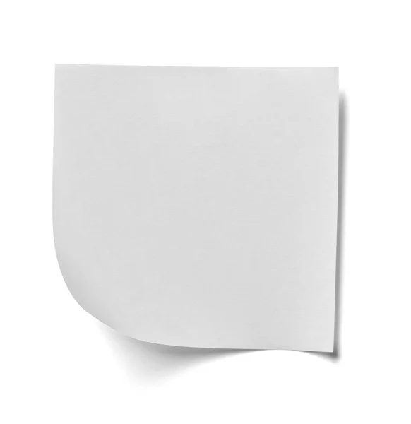 Close Note Paper White Background — Stock Photo, Image