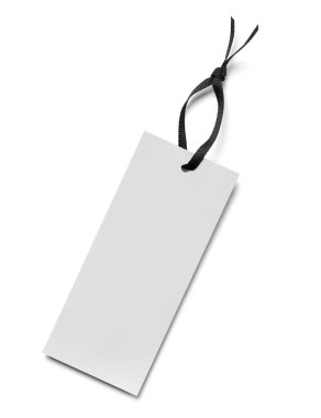 Beyaz arkaplanda bir fiyat etiketi notunu kapat