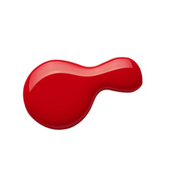 Tırnak cilası şişesini kapat ve beyaz arka plana düş.