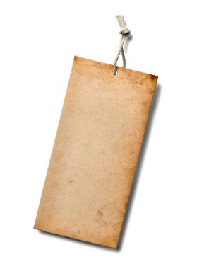 Beyaz arkaplanda bir fiyat etiketi notunu kapat