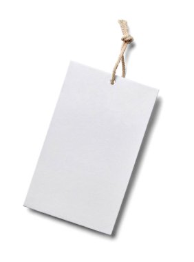 Beyaz arkaplanda bir fiyat etiketi notunu kapat