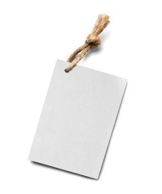 Beyaz arkaplanda bir fiyat etiketi notunu kapat