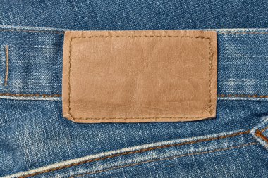jeans etiket yakın çekim