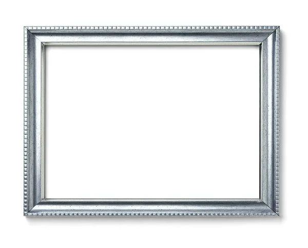 Close Vintage Wood Frame White Background — Stock Photo, Image