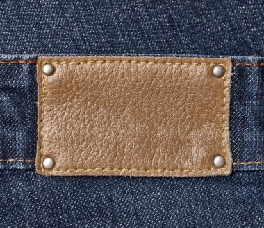 jeans etiket yakın çekim