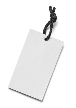 Beyaz arkaplanda bir fiyat etiketi notunu kapat