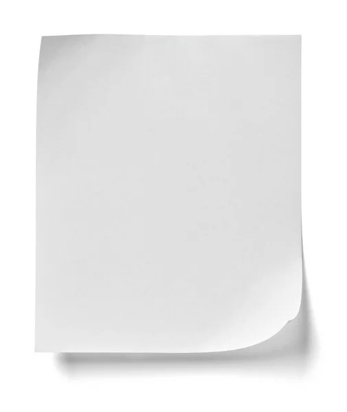 Beyaz Arkaplanda Kırmızı Düğmeli Bir Kağıdını Kapat — Stok fotoğraf