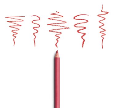 beyaz zemin üzerinde bir eyeliner yakın çekim