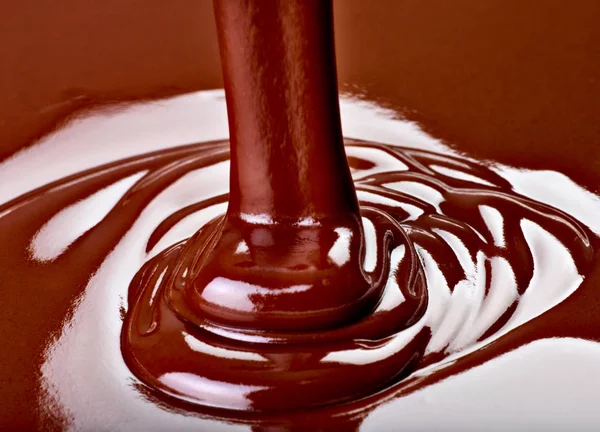 Primer Plano Jarabe Chocolate — Foto de Stock