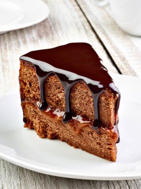 sacher Kek pasta yakın çekim