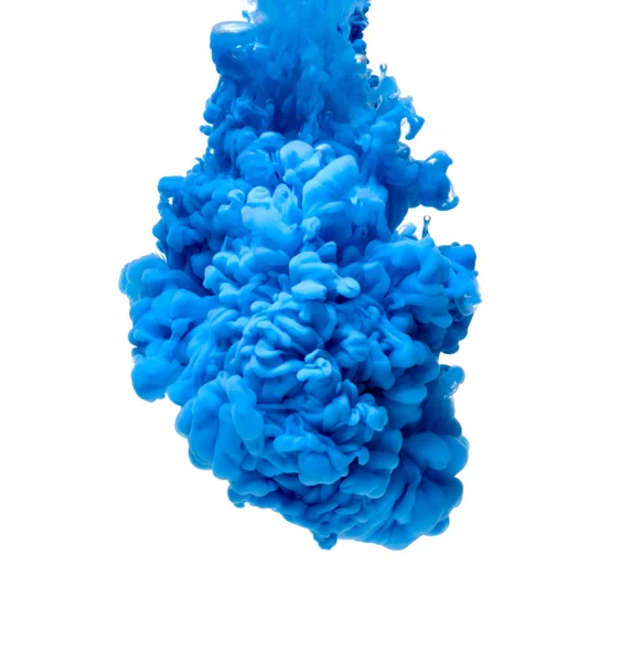 Pintura Color Azul Vertiendo Agua — Foto de Stock