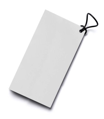 Beyaz arkaplanda bir fiyat etiketi notunu kapat