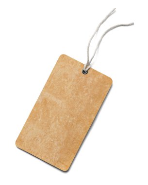 Beyaz arkaplanda bir fiyat etiketi notunu kapat