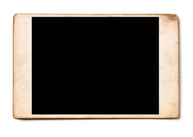 bir eski fotoğraf anında film beyaz zemin üzerine kapatın. her biri ayrı ayrı vurulur