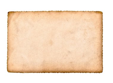 Beyaz arkaplanda eski bir fotoğrafı kapat