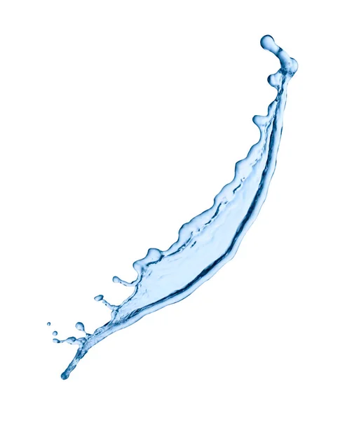 Primer Plano Una Salpicadura Agua Sobre Fondo Blanco —  Fotos de Stock