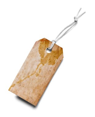 Beyaz arkaplanda bir fiyat etiketi notunu kapat