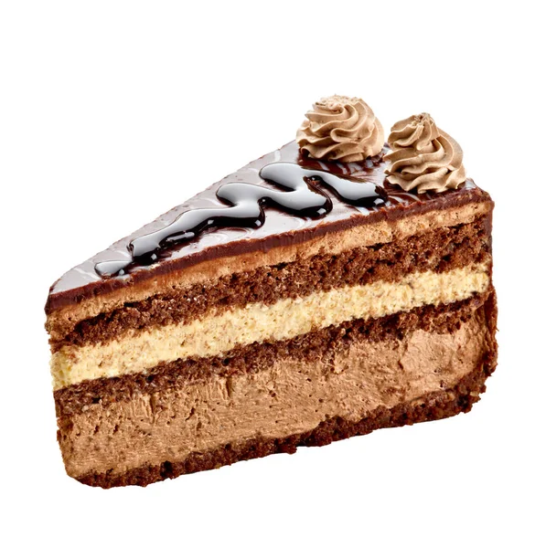 Nahaufnahme Eines Schokoladenkuchens — Stockfoto