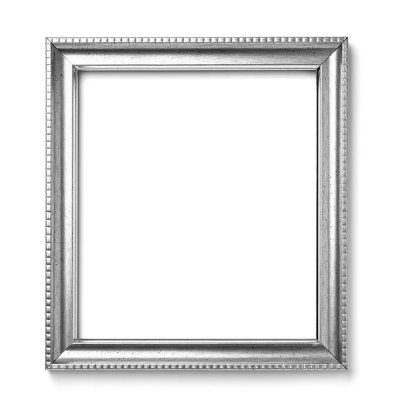 Close Vintage Wood Frame White Background — Stock Photo, Image