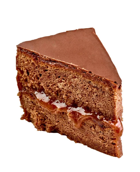 Közelkép Sacher Torta Torta — Stock Fotó