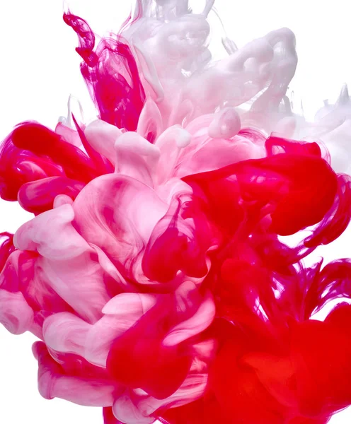 Paint in water color liquid red white — Stock Photo, Image