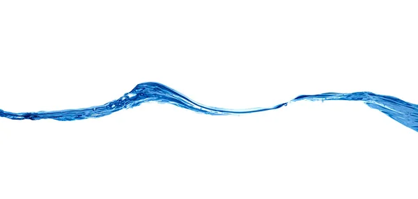 Μπλε νερό κύμα υγρών splash ποτό — Φωτογραφία Αρχείου