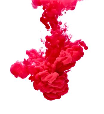 kırmızı renk boya mürekkep pigment sıçrama