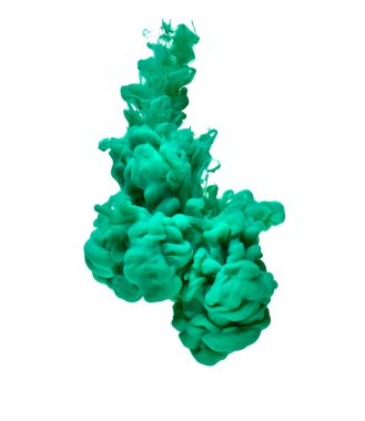 yeşil renk boya mürekkep pigment sıçrama