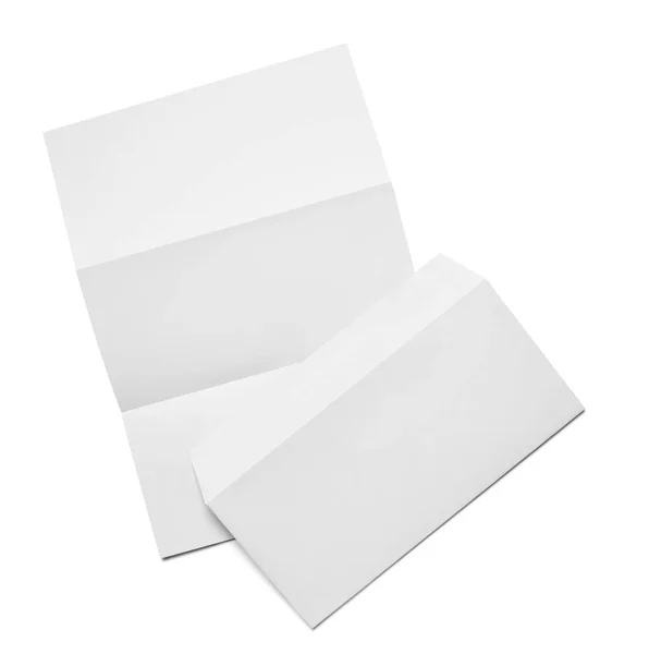 Zarf mektup kartı kağıt şablonu iş — Stok fotoğraf