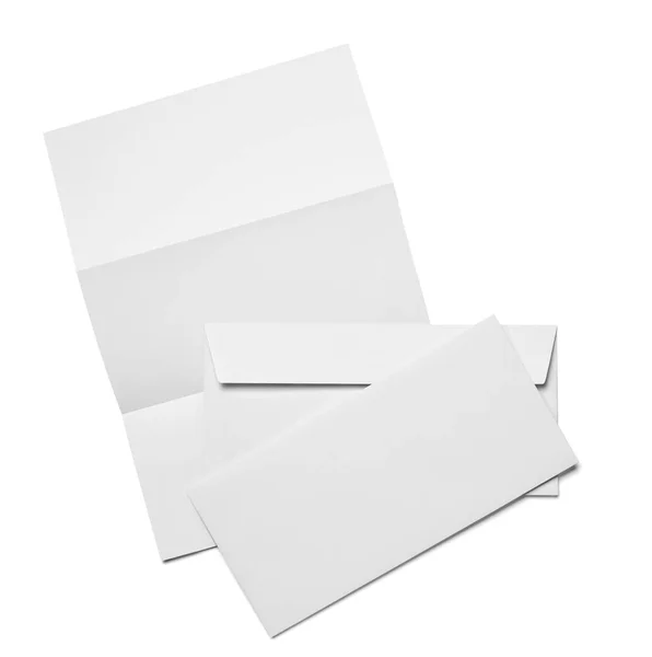 Envelop brief kaart papier sjabloon business — Stockfoto