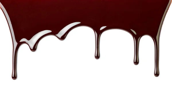 Chocolate jarabe postre comida dulce goteo gota — Foto de Stock