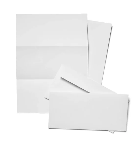 Envelop brief kaart papier sjabloon business — Stockfoto