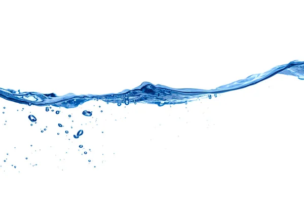 Bevanda spruzzata liquida blu dell'onda dell'acqua — Foto Stock