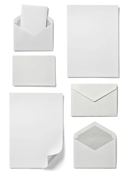 Paper letter mail document note paper — Stock Photo, Image