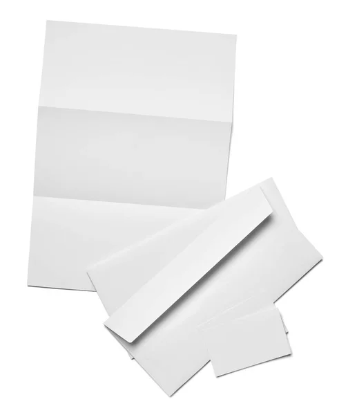 Envelop brief kaart papier sjabloon business — Stockfoto