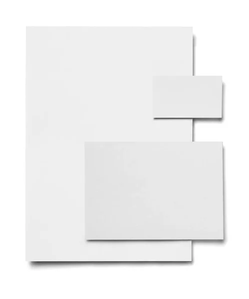 Envelop brief kaart papier sjabloon business — Stockfoto