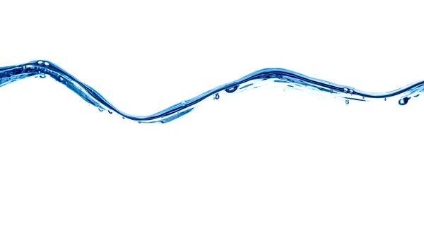 Agua azul ola líquido salpicadura burbuja bebida — Foto de Stock