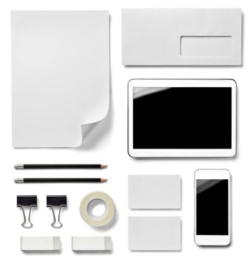 Zarf mektup kartı kağıt cep telefonu tablet şablon iş