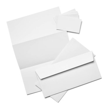 Zarf mektup kartı kağıt şablonu iş