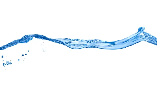 Bevanda spruzzata liquida blu dell'onda dell'acqua — Foto Stock