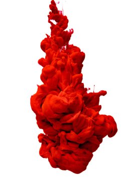 su renk sıvı kırmızı boyayla