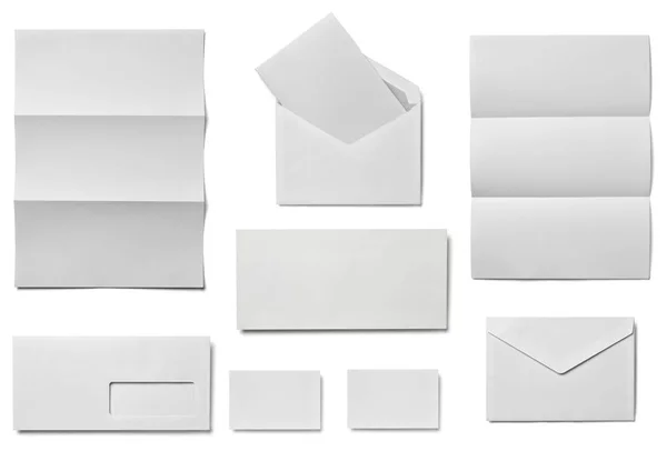 Envelop brief kaart papier sjabloon business — Stockfoto