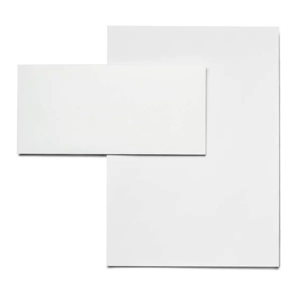 Envelope carta cartão papel modelo negócio — Fotografia de Stock