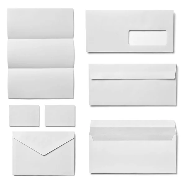 Envelop brief kaart papier sjabloon business — Stockfoto